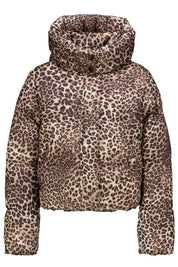 Winterjacke mit Animalprint - 60-black - Schwarz