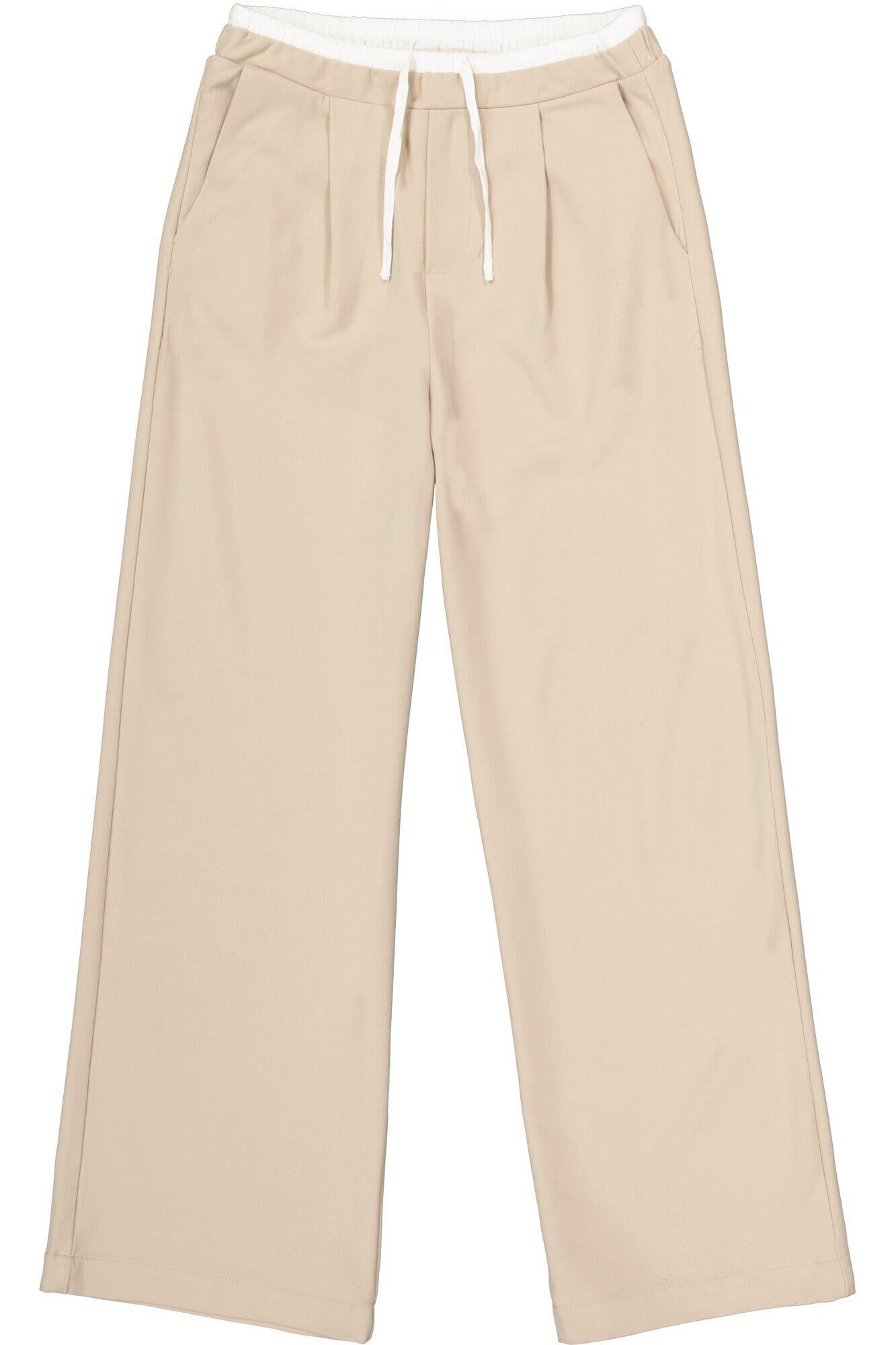 Joggpants Wide Leg - 5774-sandstone - Beige