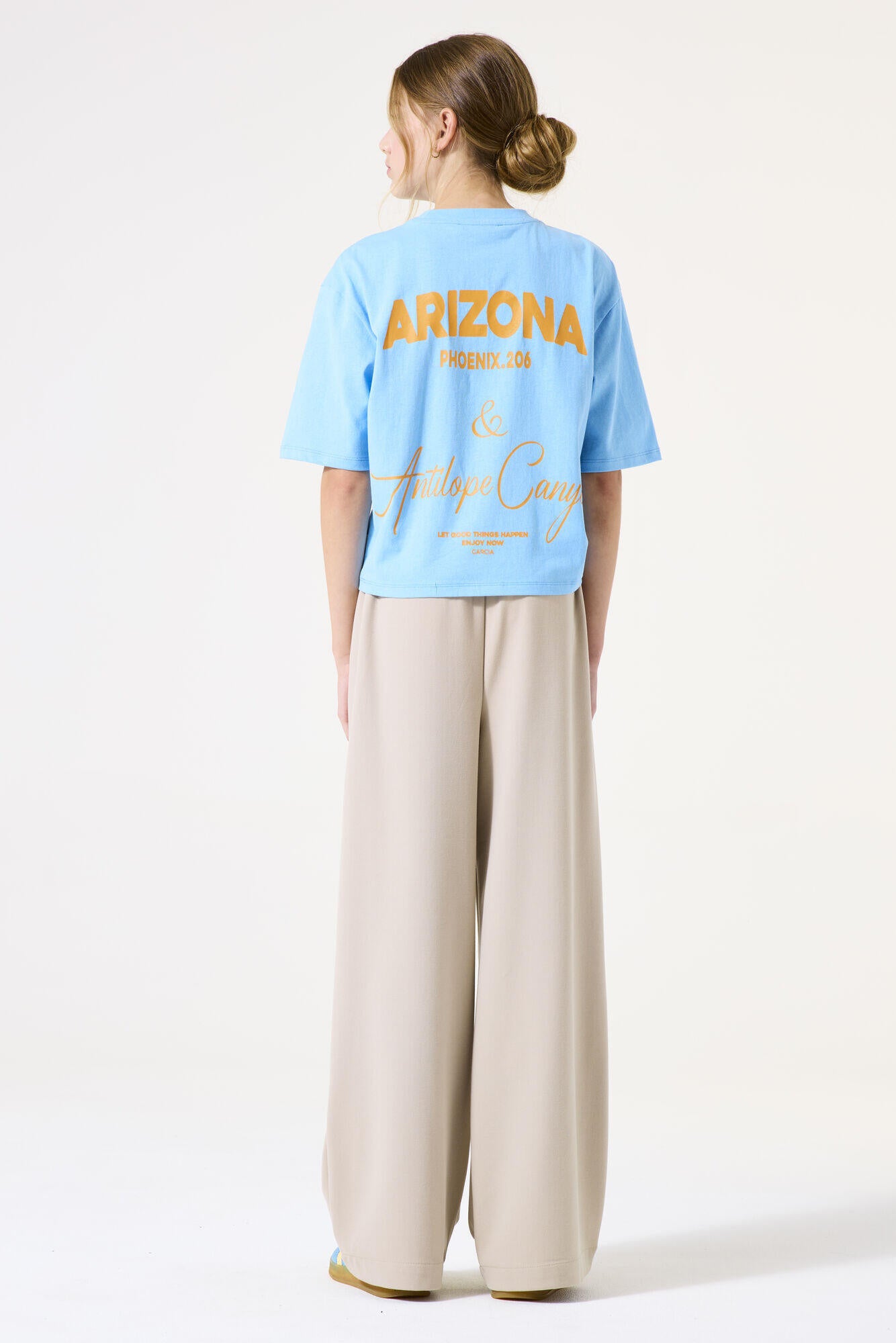 Joggpants Wide Leg - 5774-sandstone - Beige