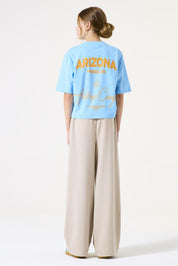 Joggpants Wide Leg - 5774-sandstone - Beige