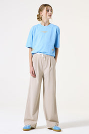 Joggpants Wide Leg - 5774-sandstone - Beige