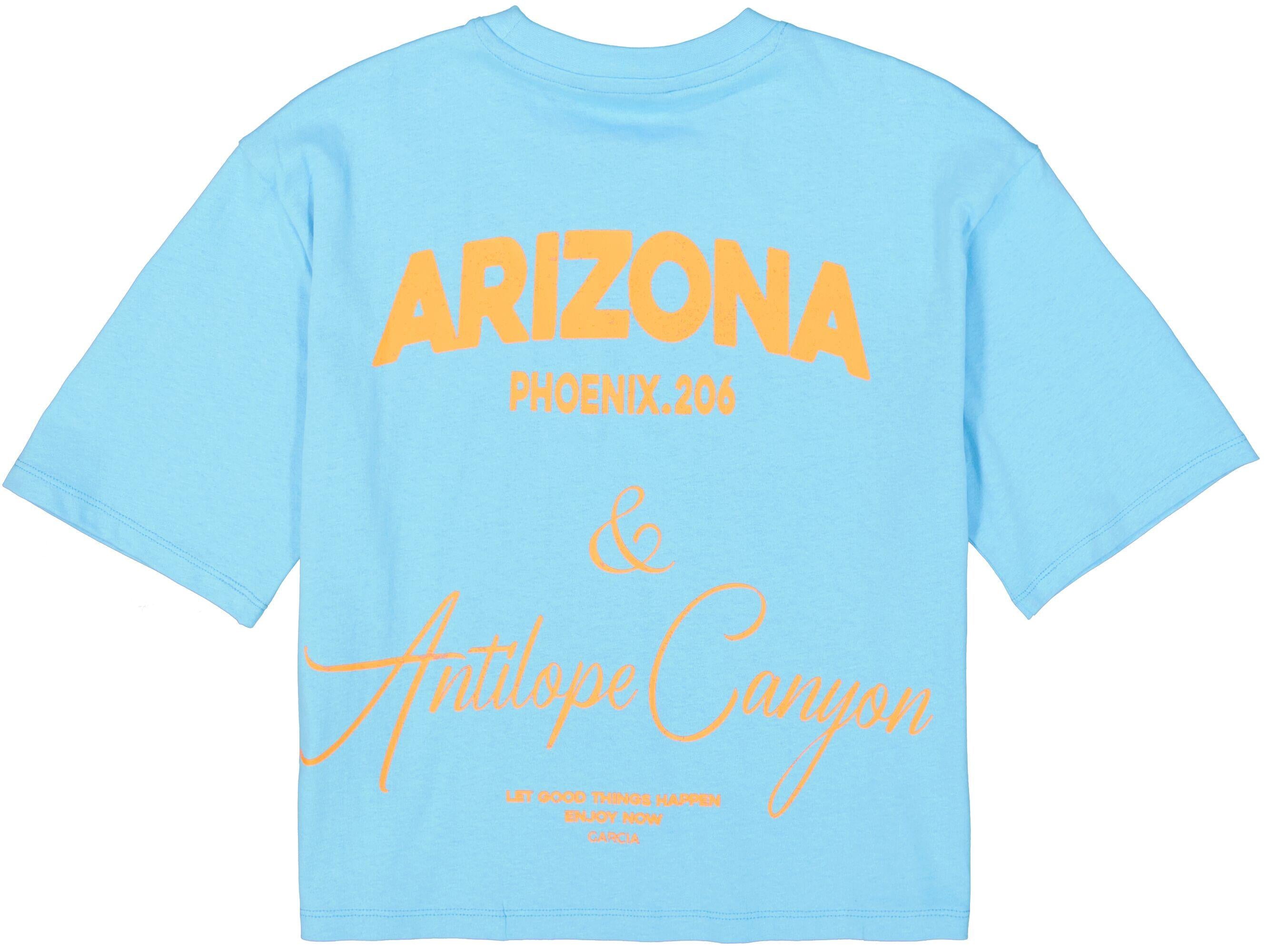 T-Shirt aus Baumwolle - 1266-ice blue - Blau