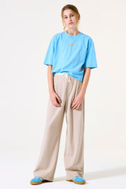 T-Shirt aus Baumwolle - 1266-ice blue - Blau