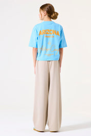 T-Shirt aus Baumwolle - 1266-ice blue - Blau