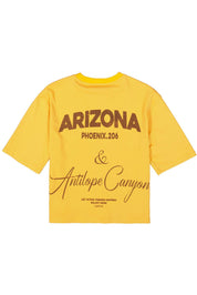 T-Shirt aus Baumwolle - 4475-midday honey - Orange