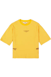 T-Shirt aus Baumwolle - 4475-midday honey - Orange