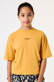 T-Shirt aus Baumwolle - 4475-midday honey - Orange