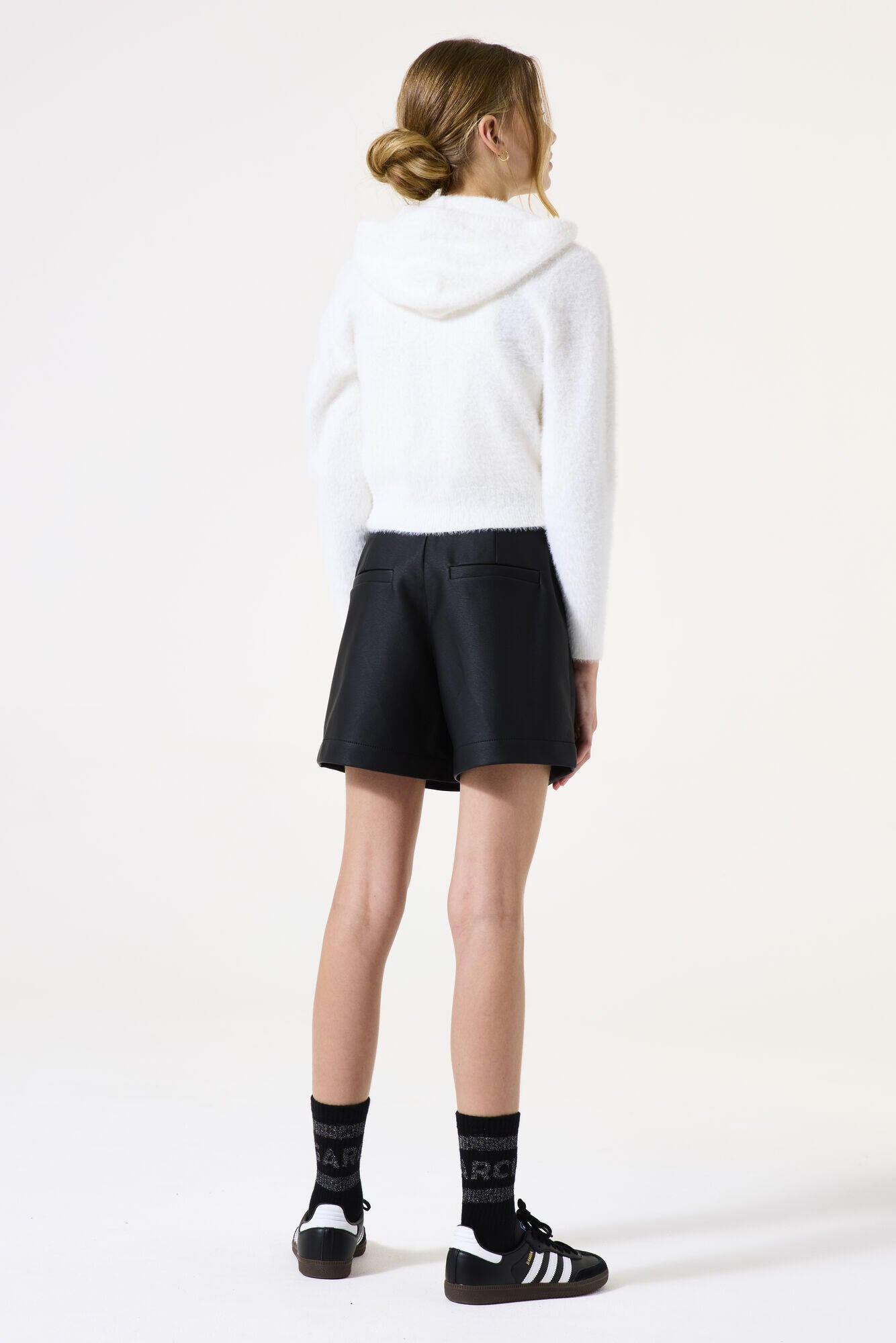 Strickpullover mit Kapuze - 53-off white - Weiß