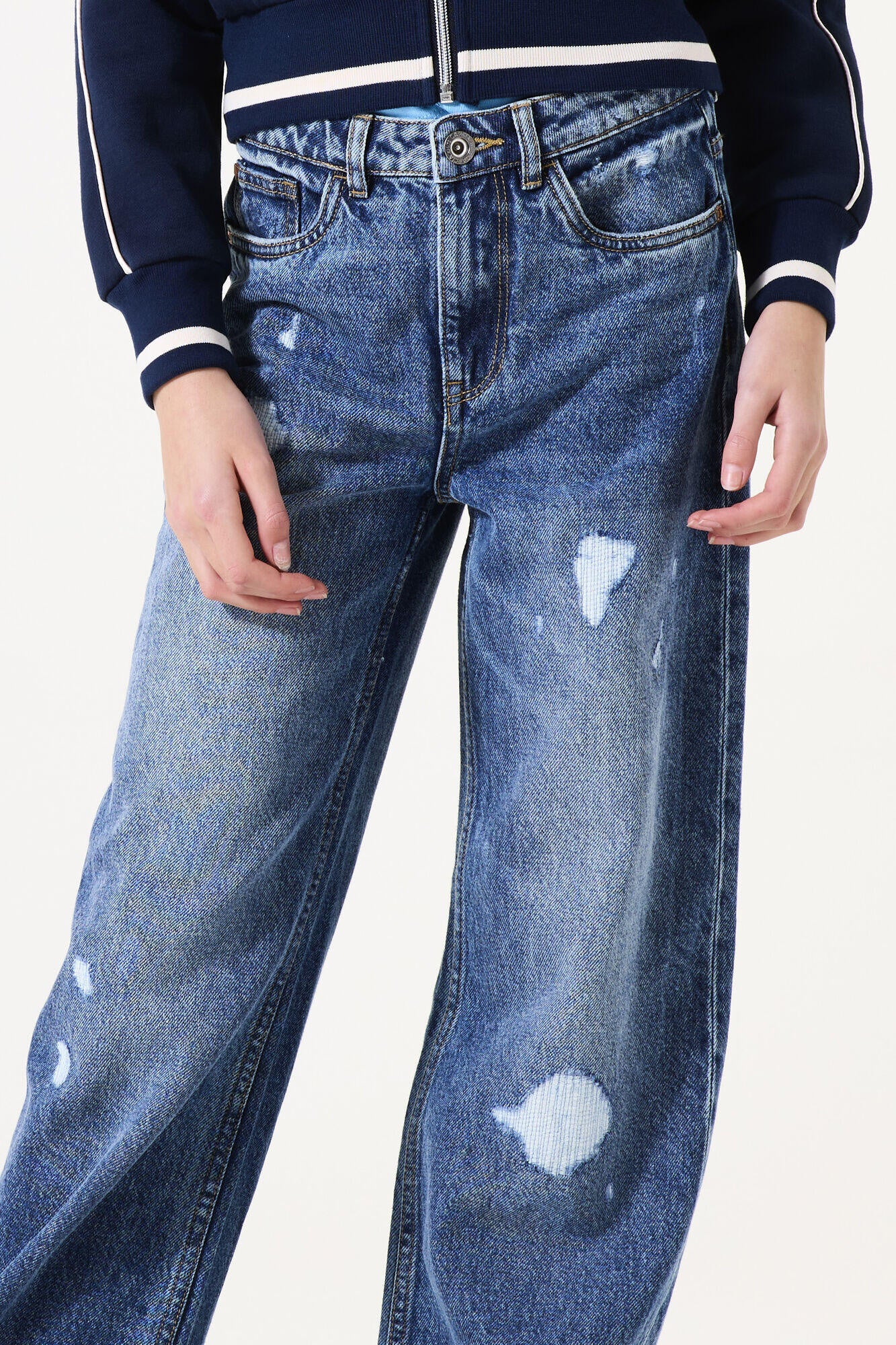 Jeans Straight Leg - 7349-medium used - Blau