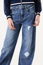 Jeans Straight Leg - 7349-medium used - Blau