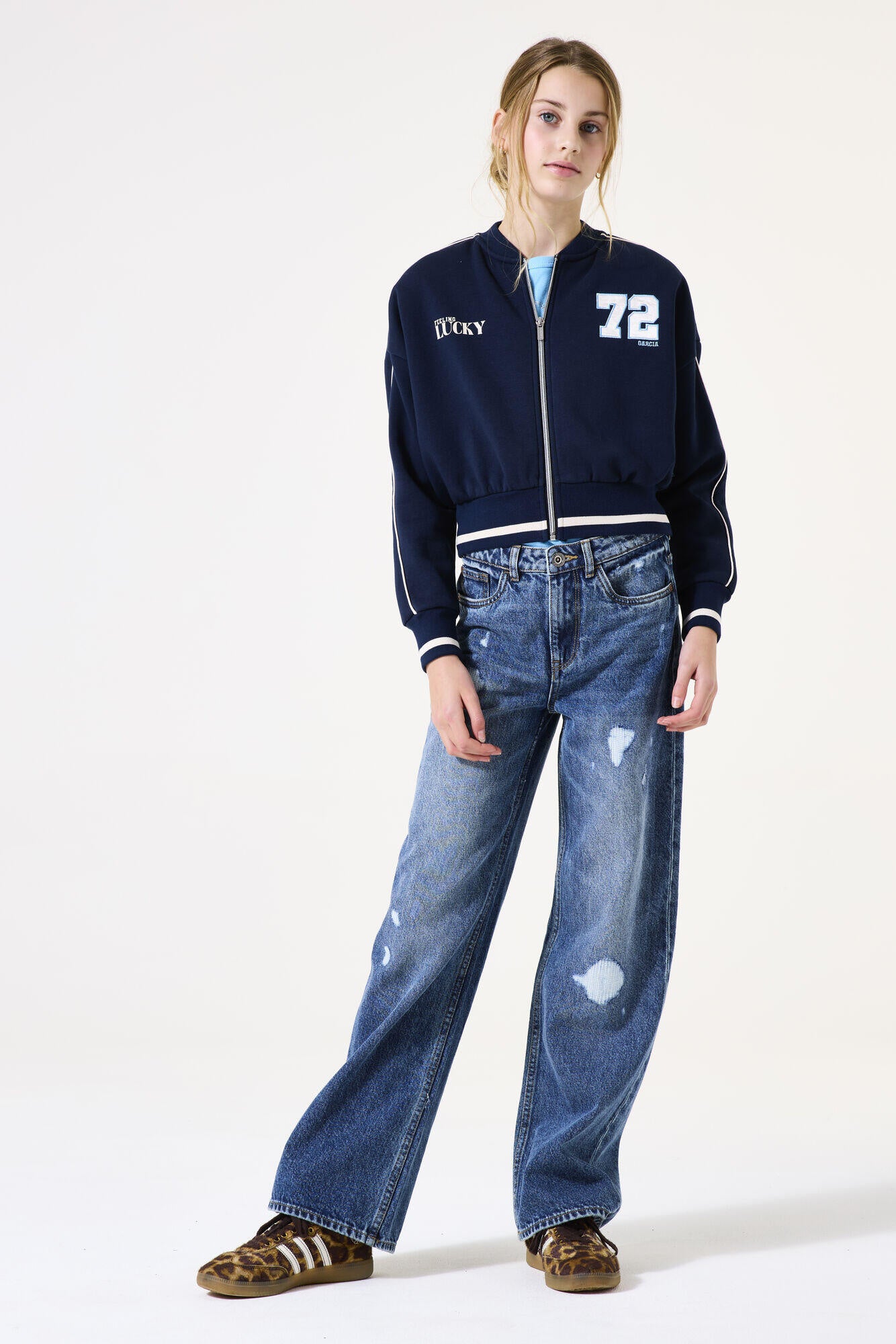 Jeans Straight Leg - 7349-medium used - Blau