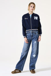 Jeans Straight Leg - 7349-medium used - Blau