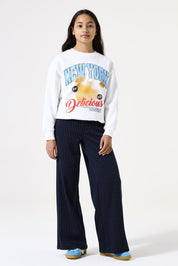 Stoffhose gestreift - 6033-liberty blue - Blau