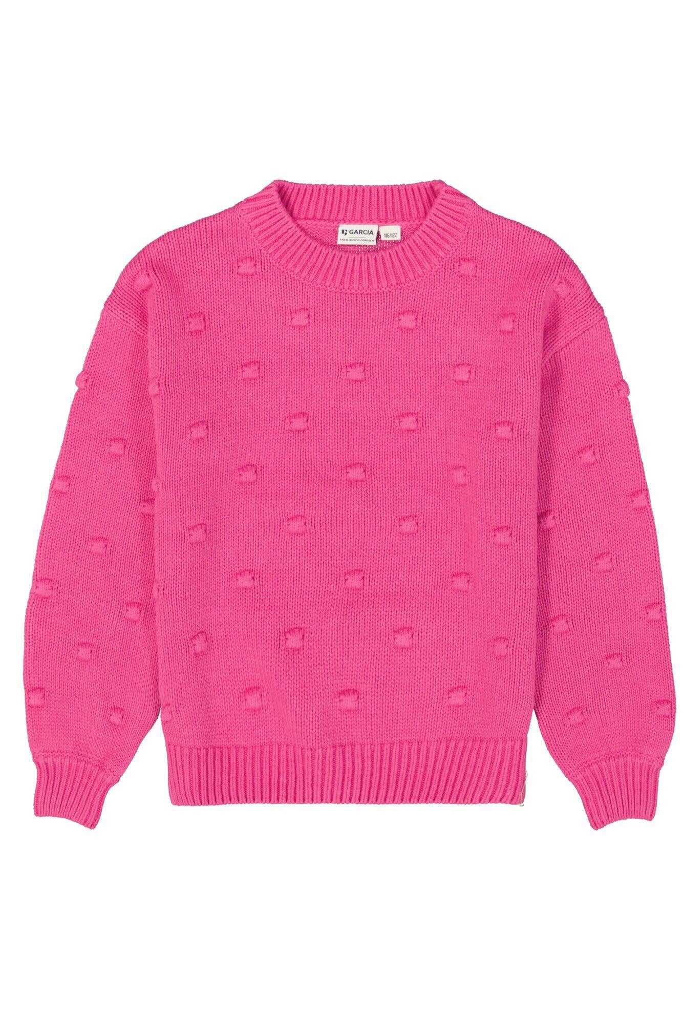 Strickpullover aus Baumwollmix - 4575-rose violet - Pink