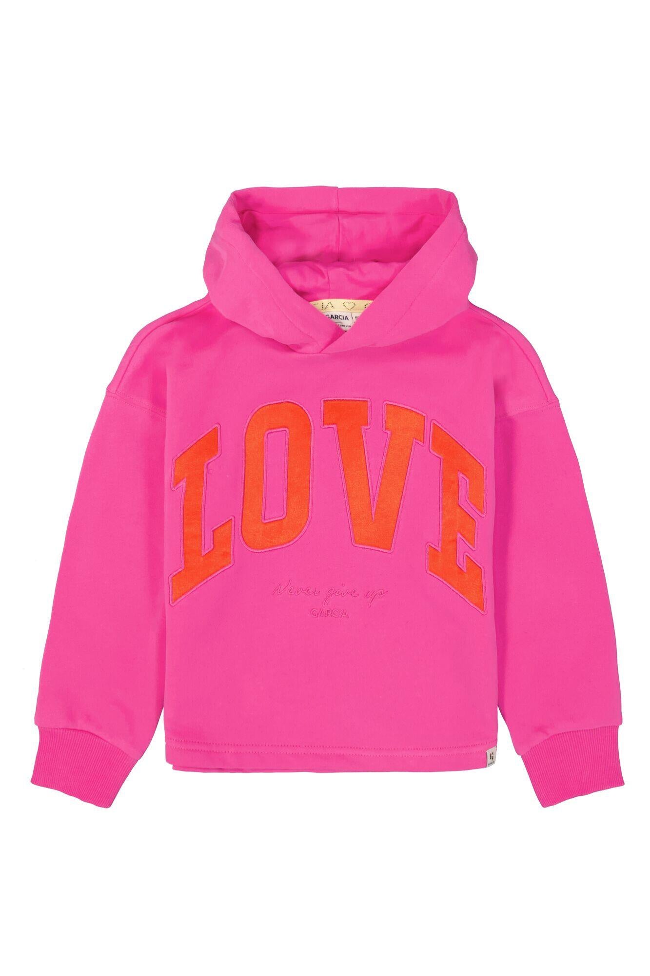 Sweathoodie aus Baumwollmix - 4575-rose violet - Pink