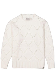 Strickpullover - 1529-warm white - Weiß