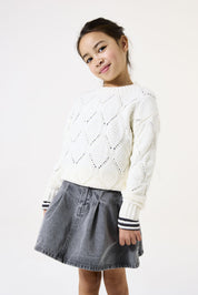 Strickpullover - 1529-warm white - Weiß