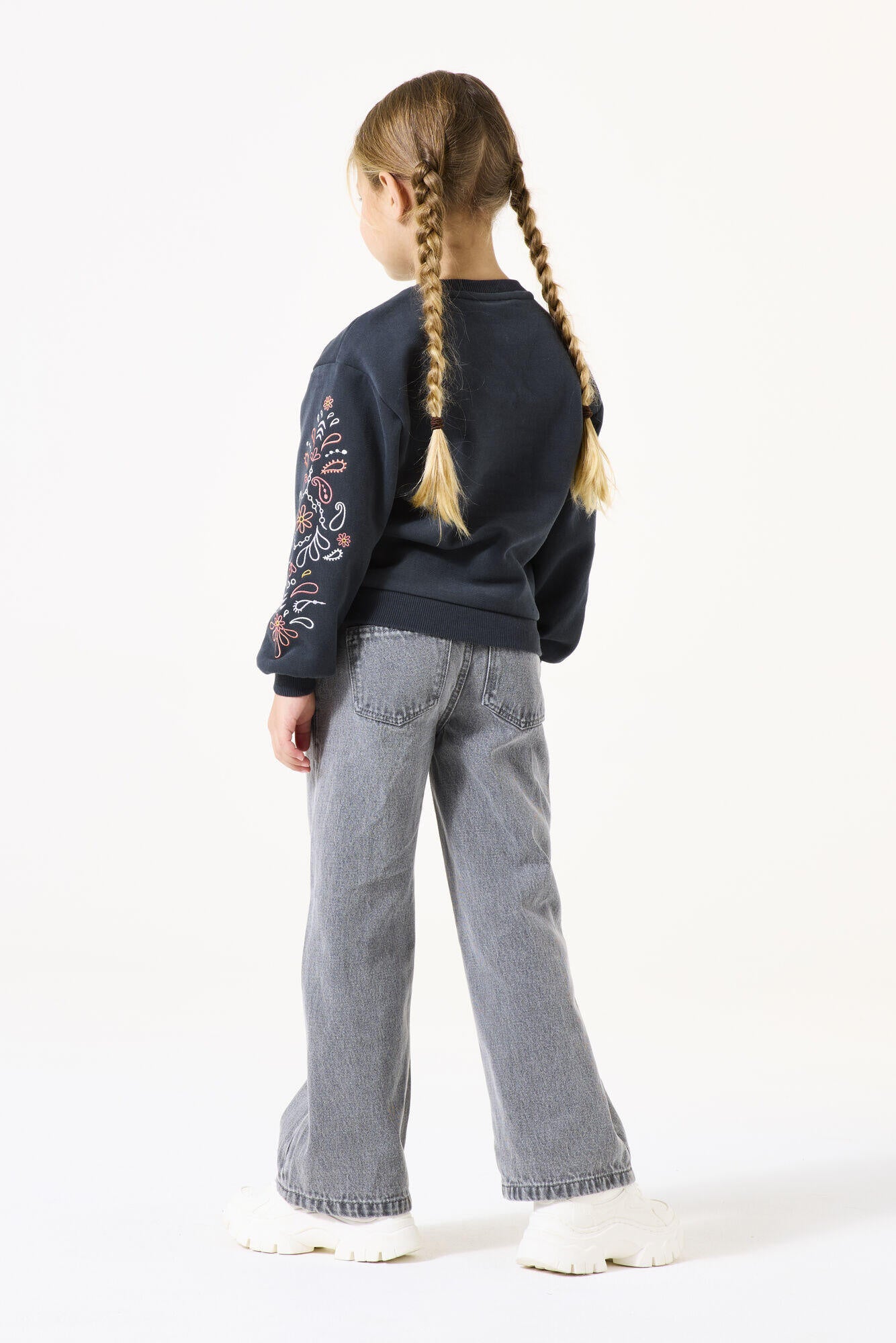 Sweatshirt aus Baumwolle - 2884-dark grey - Grau