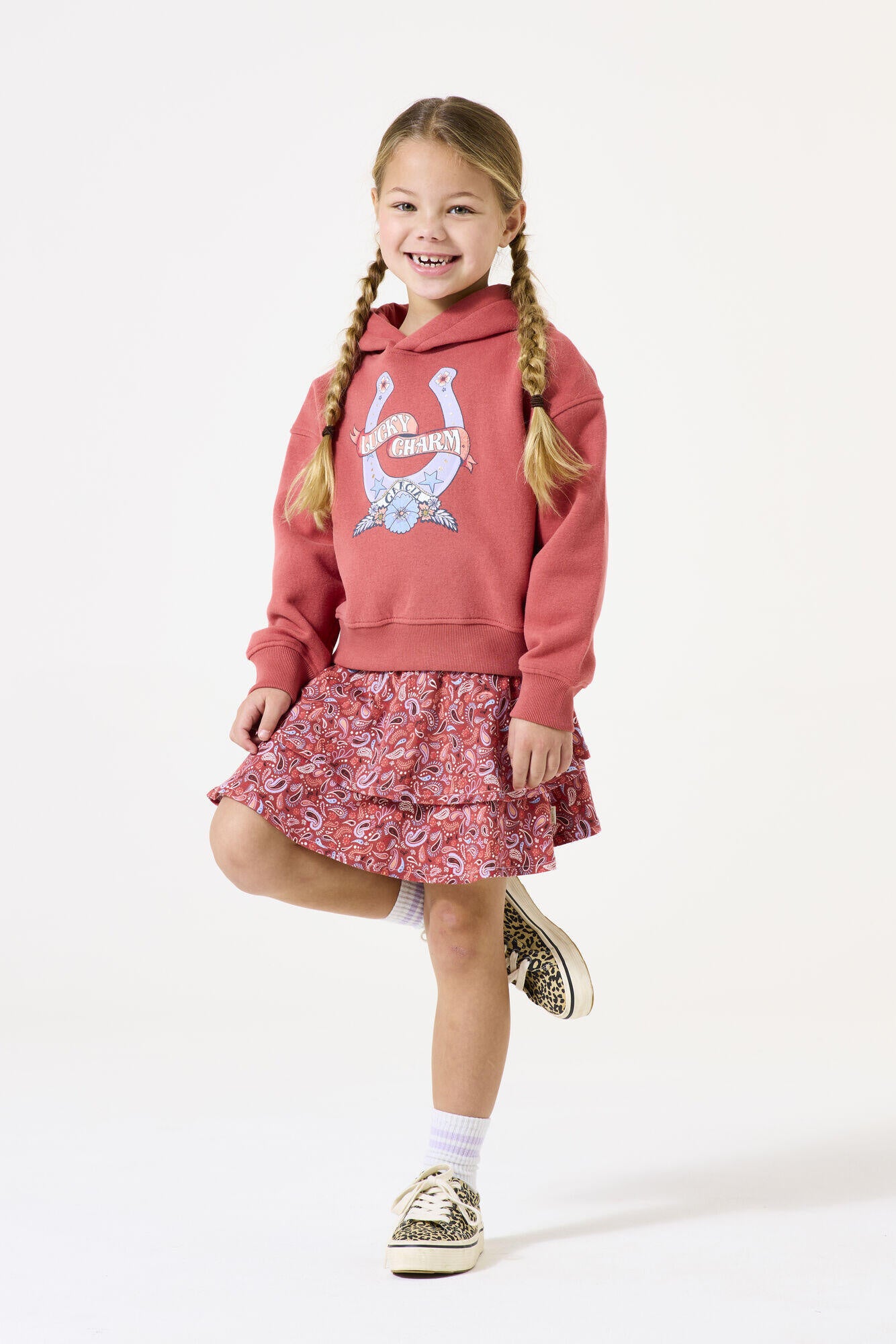 Sweatshirt aus Baumwolle - 3973-cedar blush - Rot