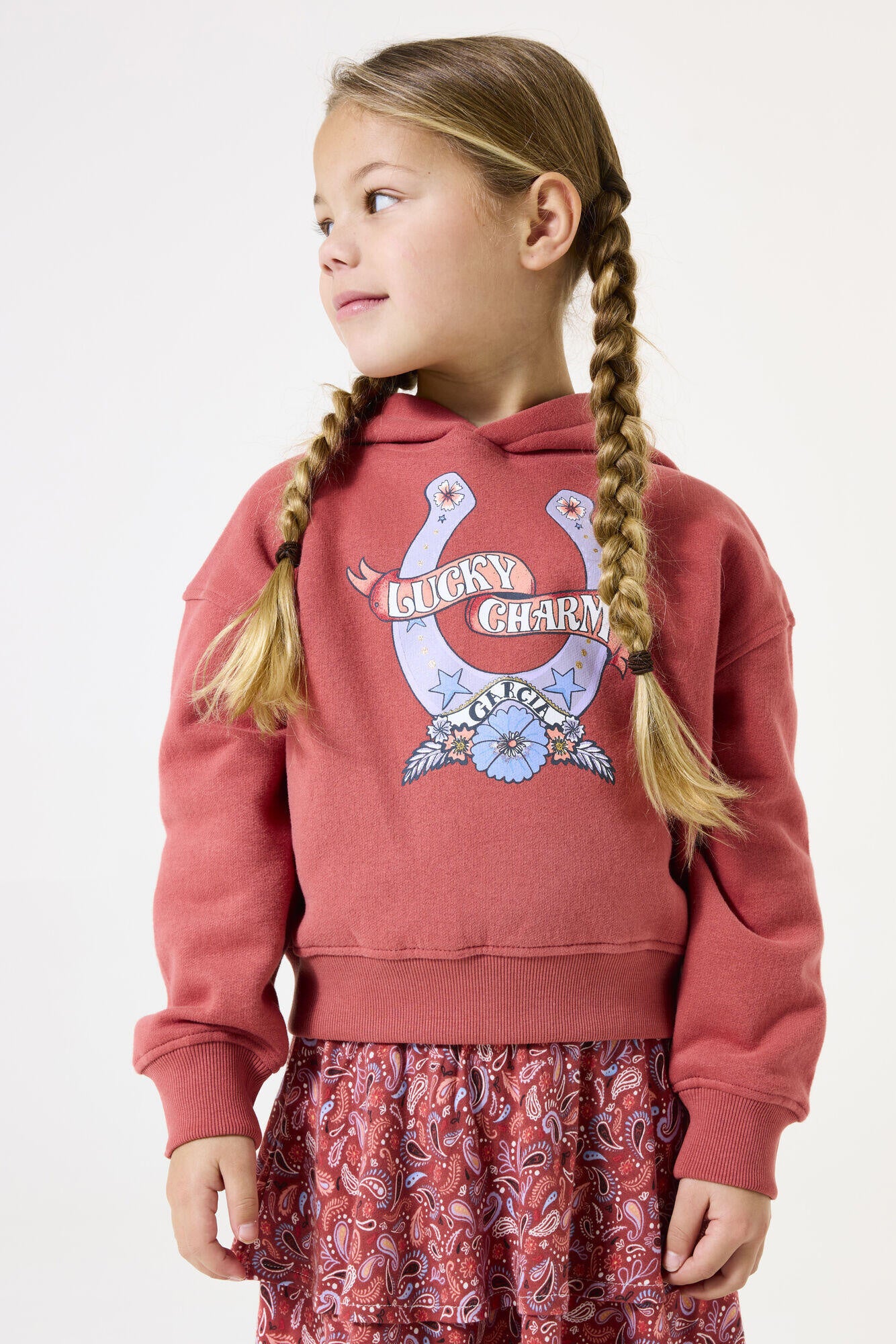 Sweatshirt aus Baumwolle - 3973-cedar blush - Rot