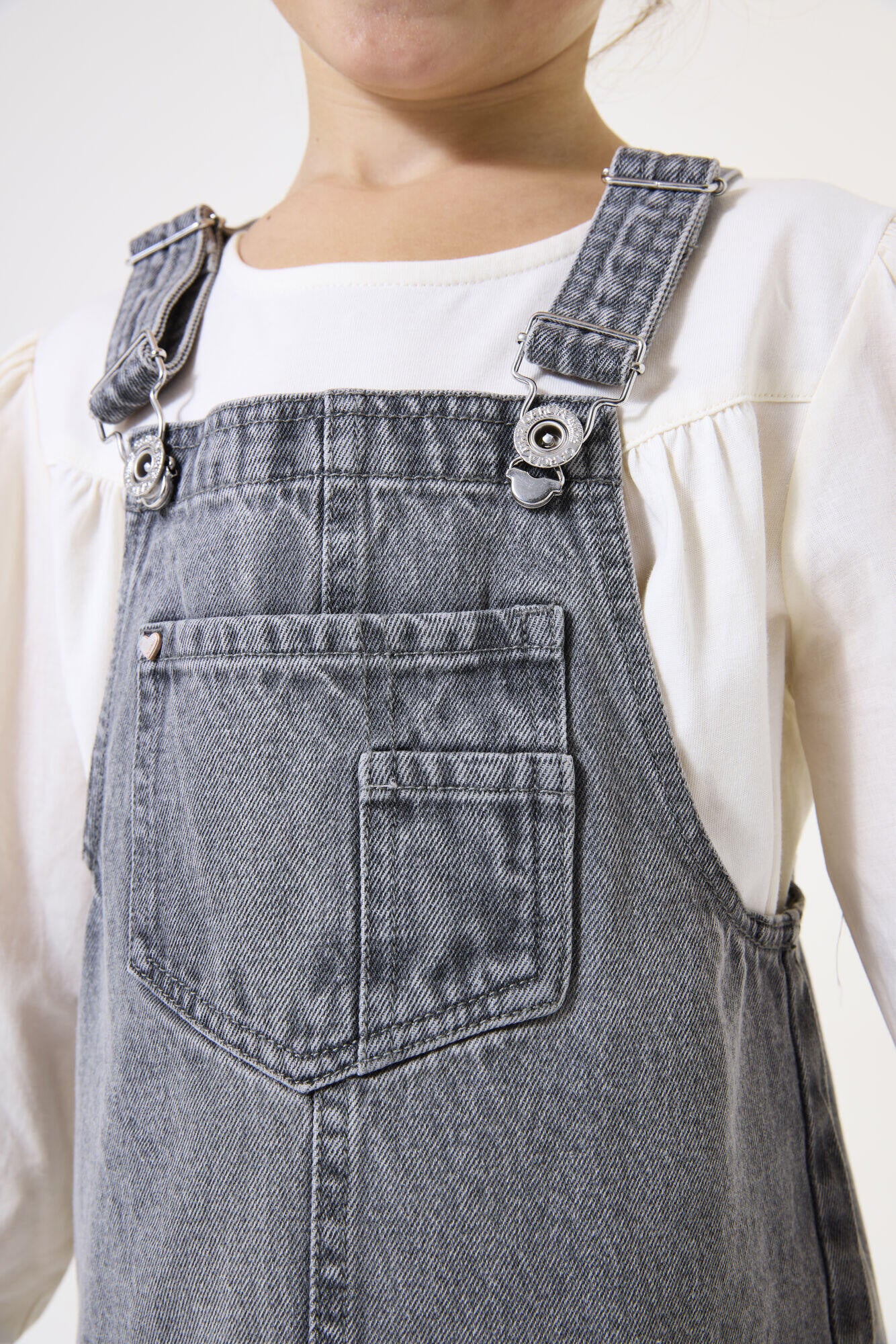 Jeanskleid - 9135-medium used - Grau