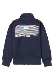 Sweatjacke aus Baumwolle - 6971-space - Blau