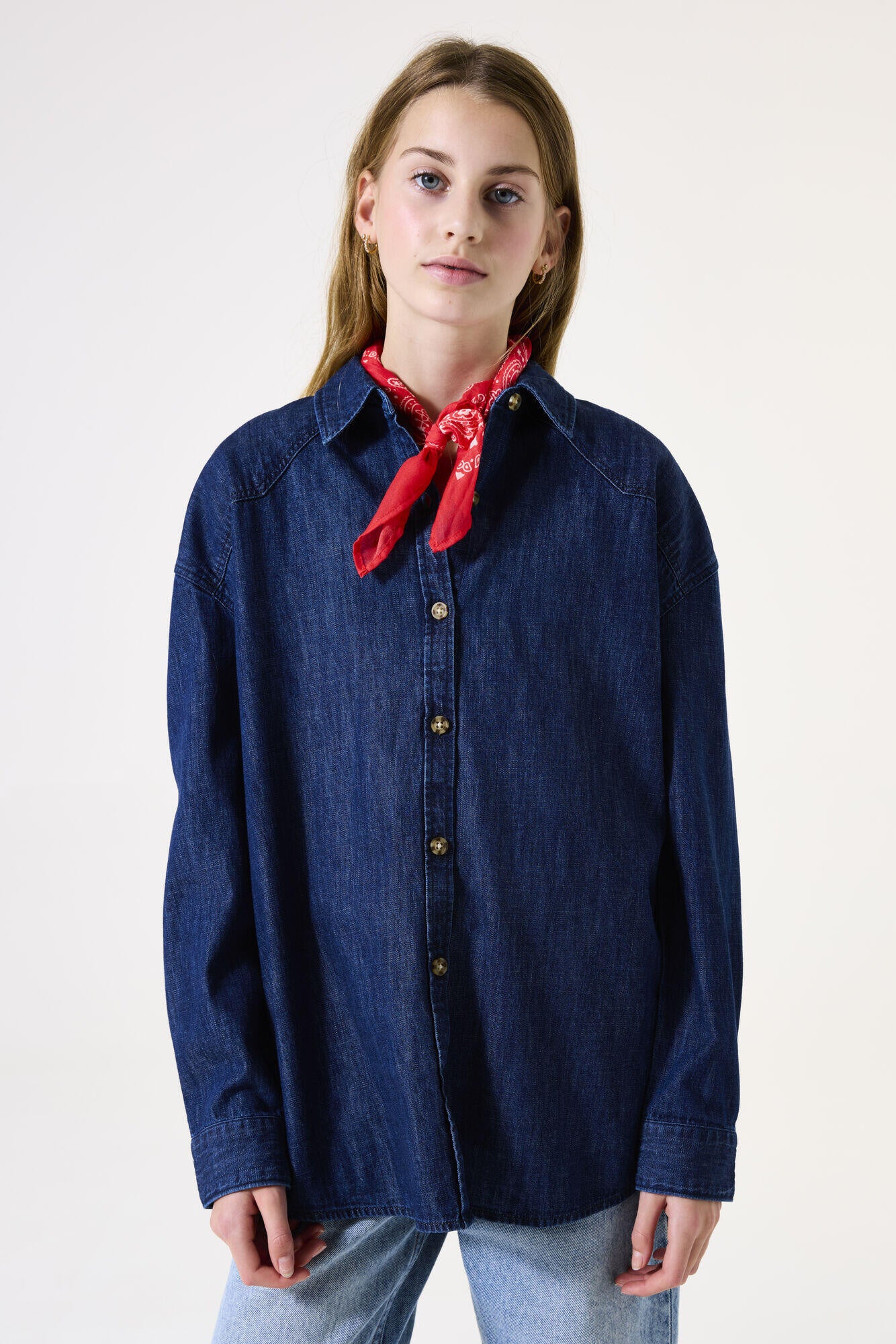 Bluse - 1020-medium used - Blau