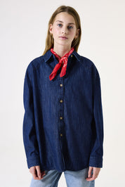 Bluse - 1020-medium used - Blau