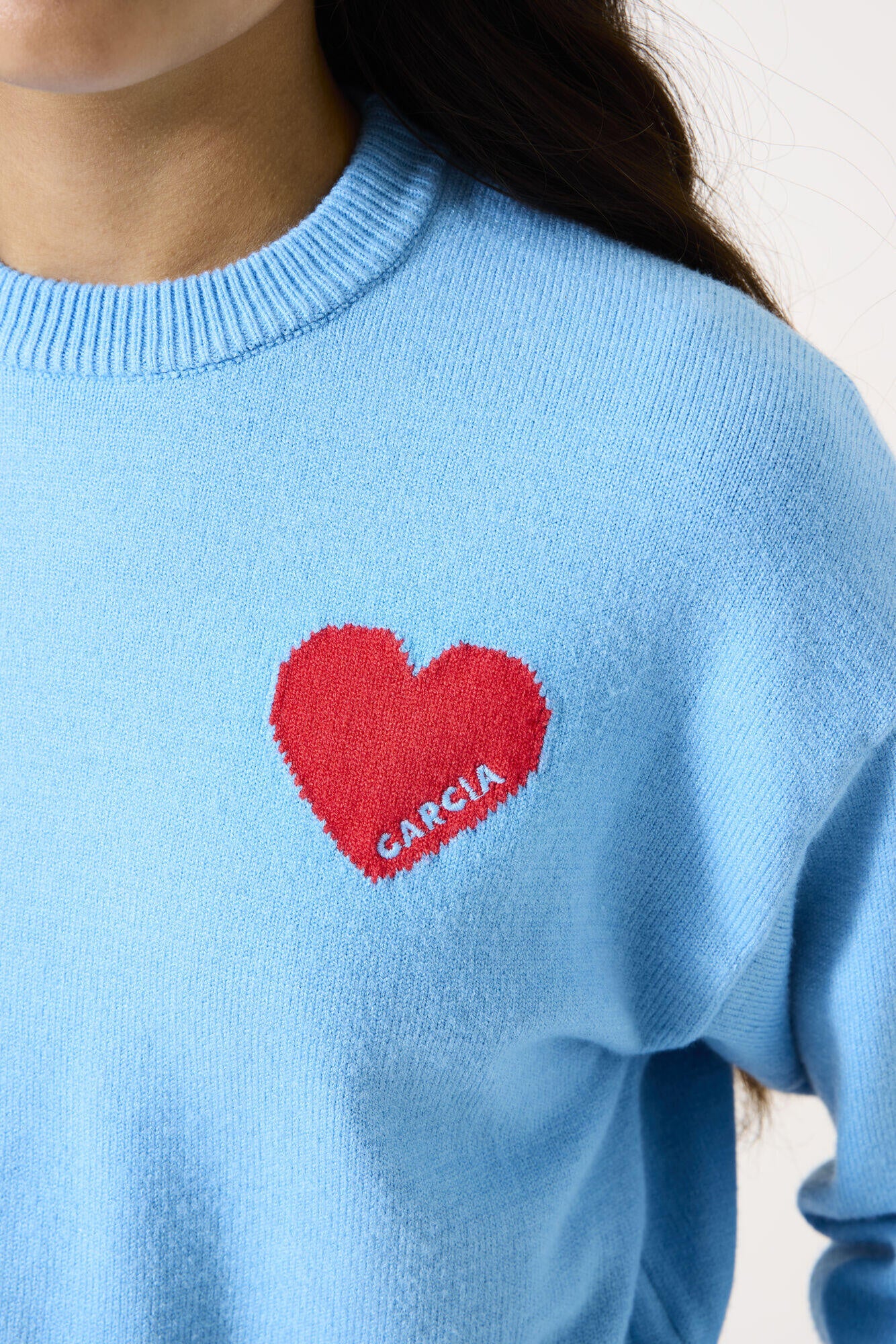 Pullover aus Viskosemix - 1266-ice blue - Blau