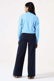 Pullover aus Viskosemix - 1266-ice blue - Blau