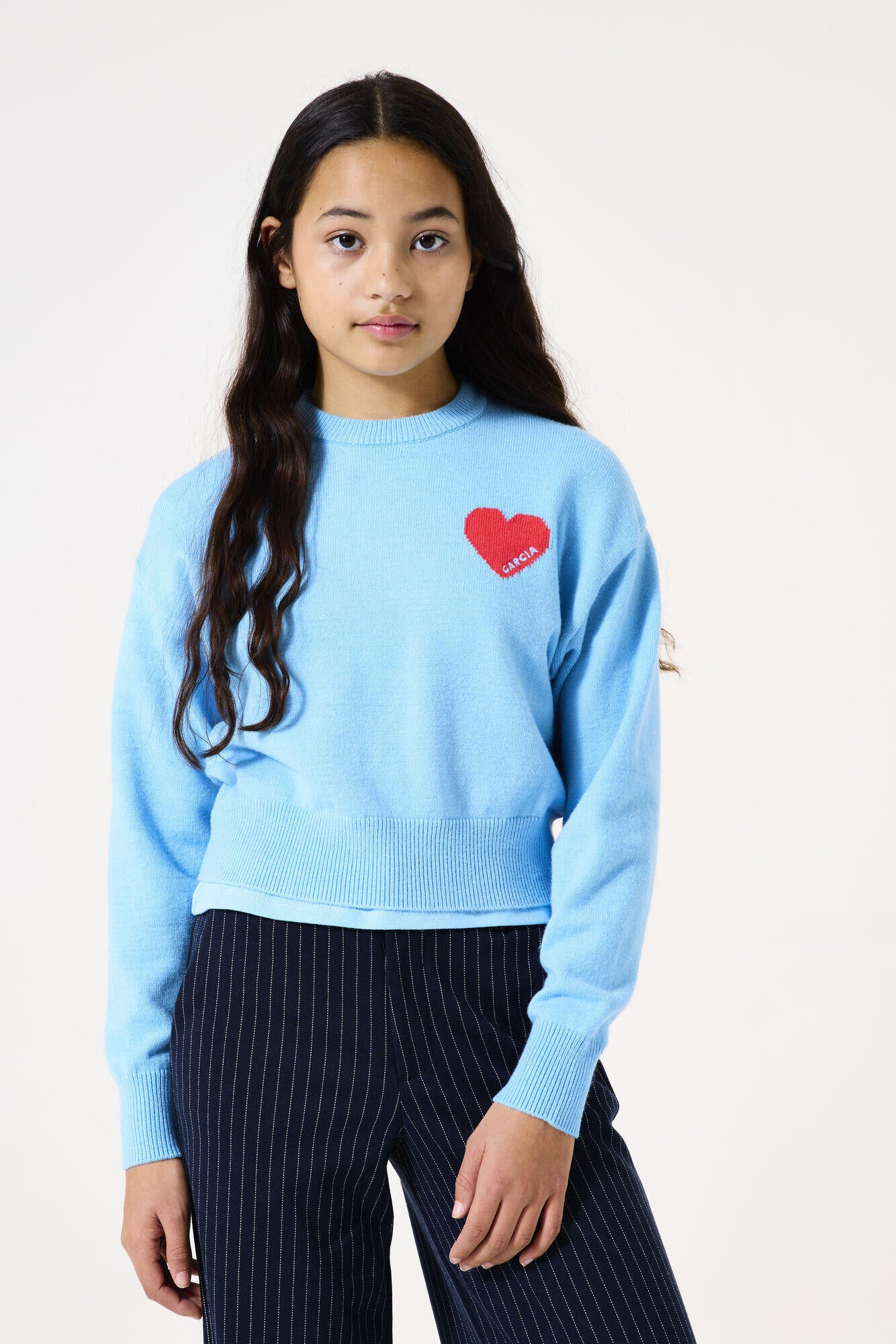 Pullover aus Viskosemix - 1266-ice blue - Blau
