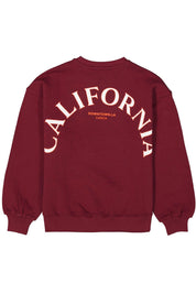 Sweatshirt aus Baumwolle - 6637-dark cherry - Rot