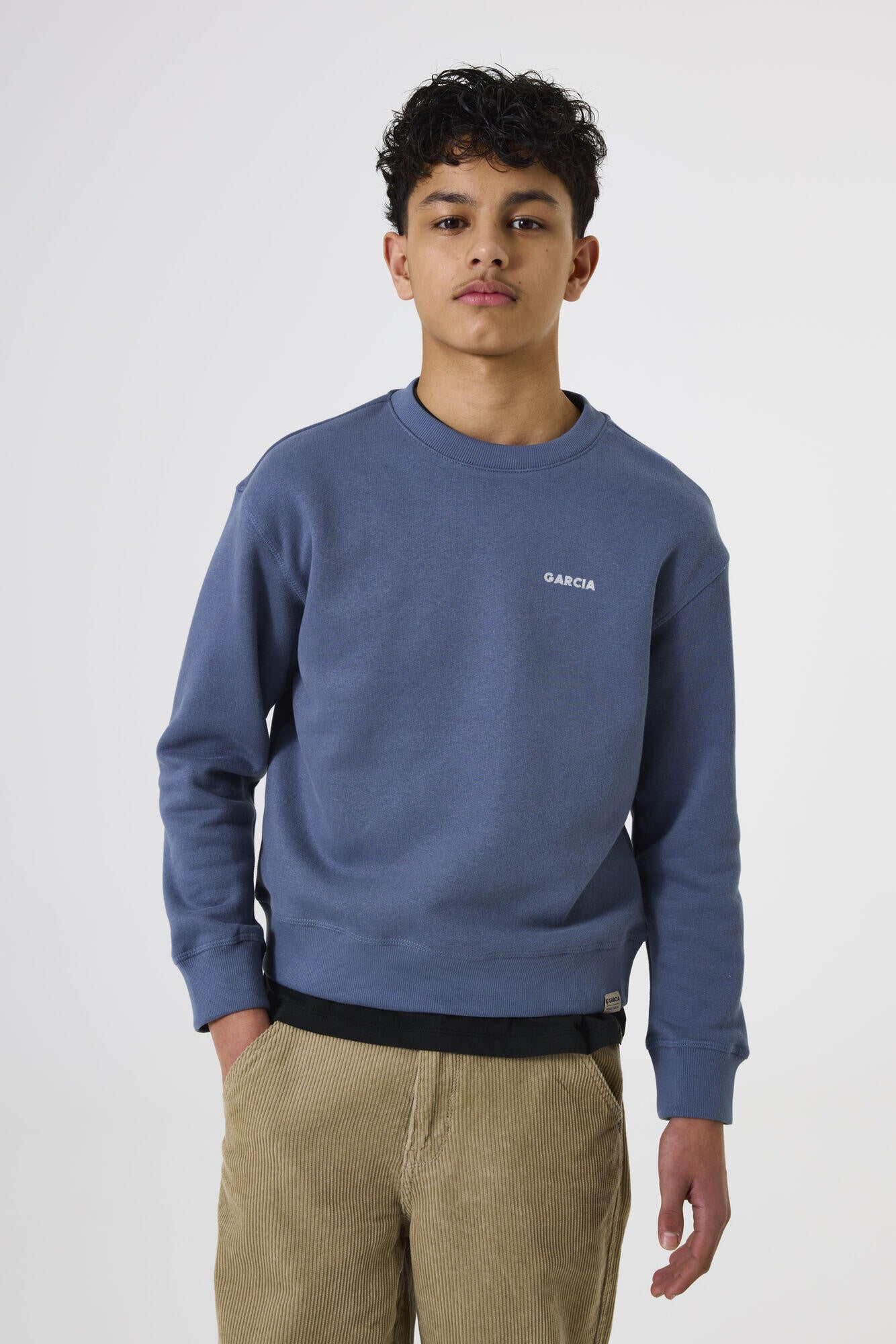 Sweatshirt aus Baumwollmix - 4708-jay blue - Blau