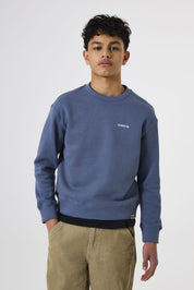 Sweatshirt aus Baumwollmix - 4708-jay blue - Blau