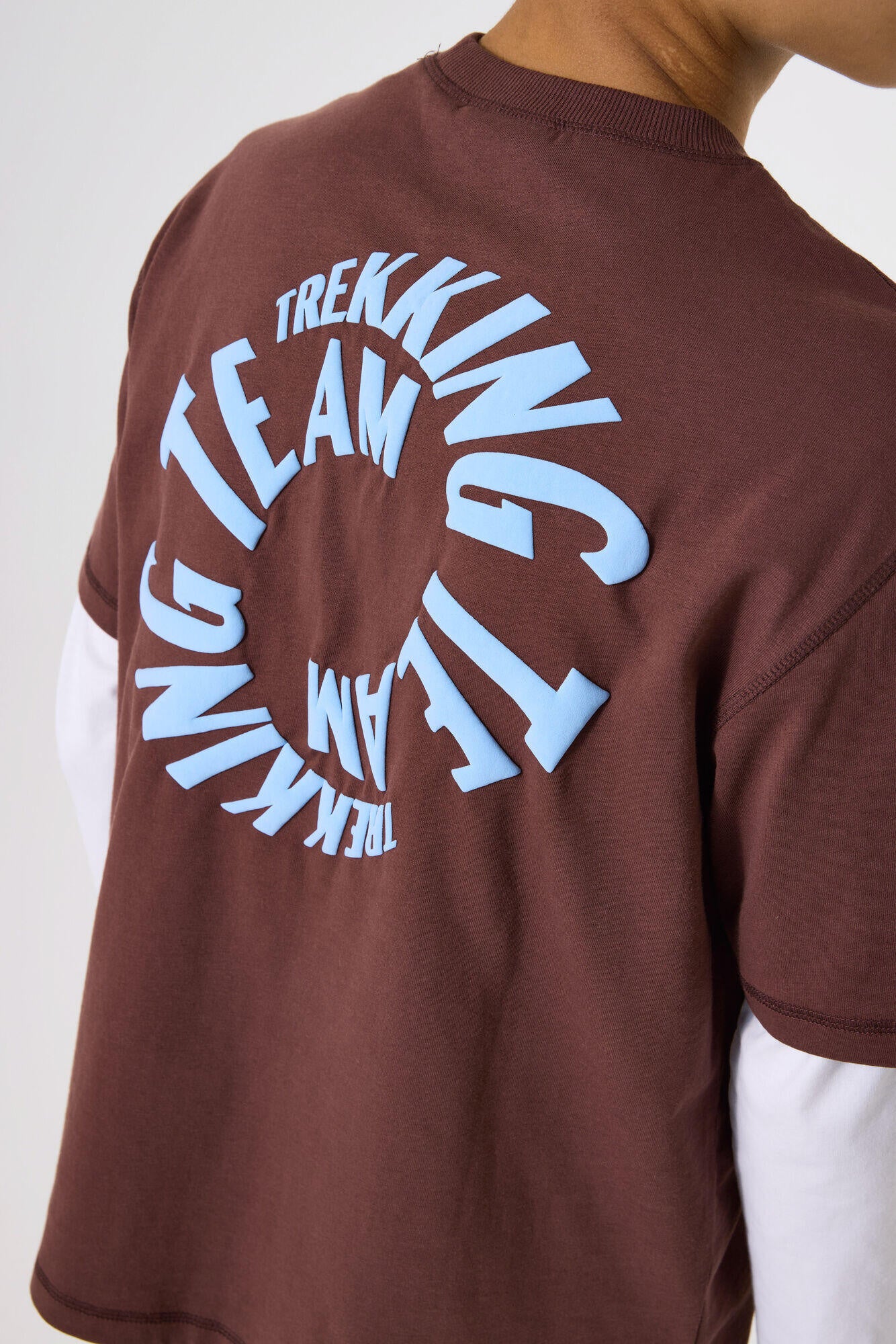 T-Shirt aus Baumwolle - 4154-mahogany - Braun