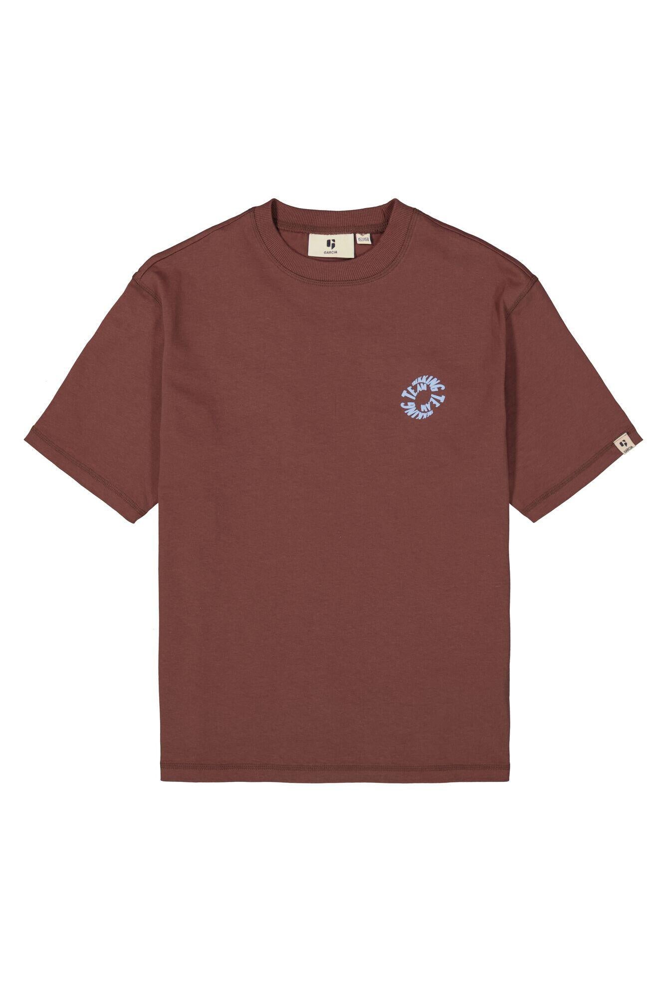 T-Shirt aus Baumwolle - 4154-mahogany - Braun