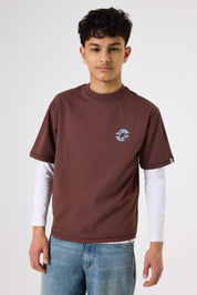 T-Shirt aus Baumwolle - 4154-mahogany - Braun