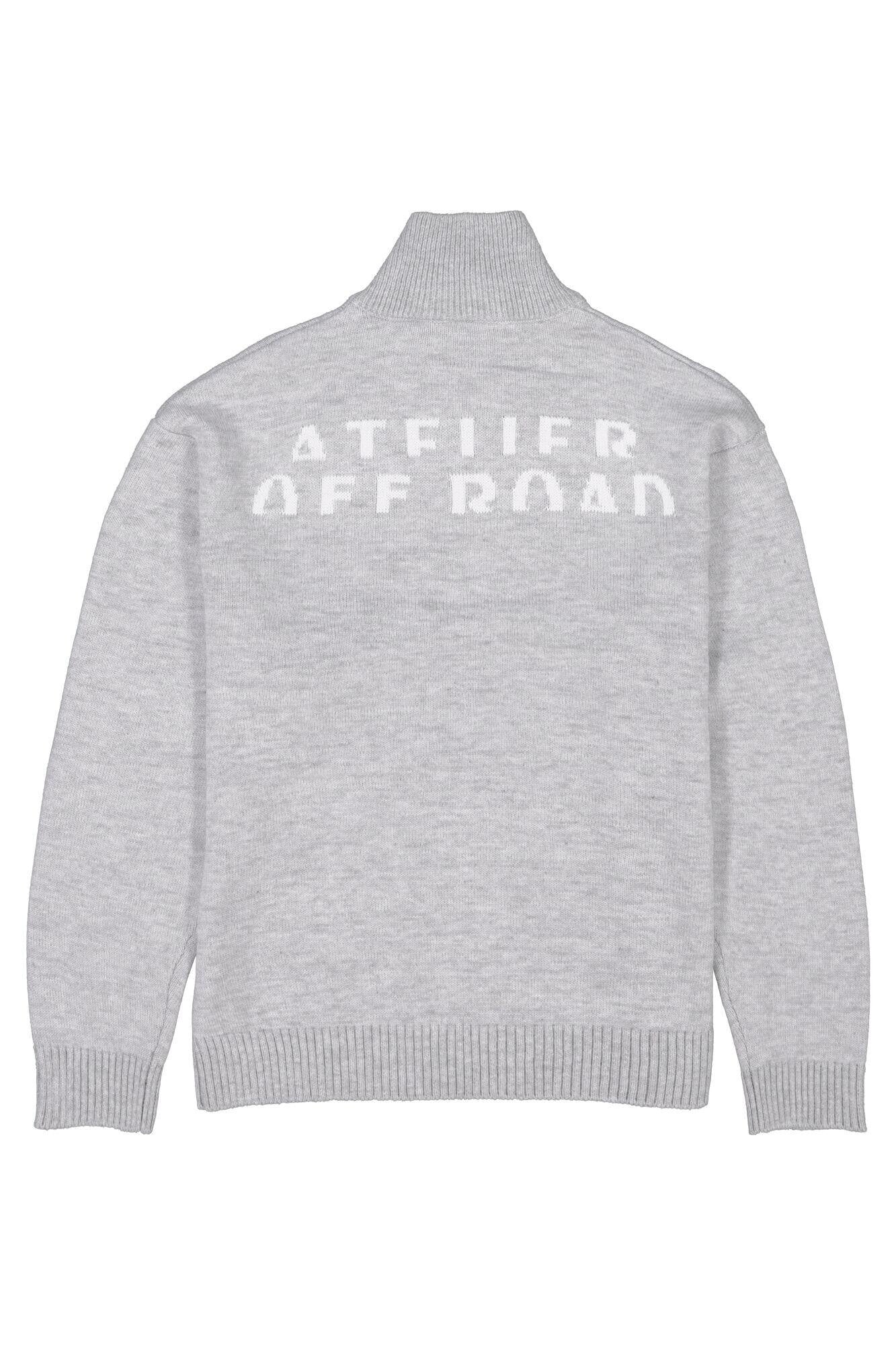 Strickpullover aus Baumwollmix - 123-mid grey melee - Grau