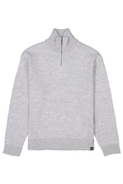 Strickpullover aus Baumwollmix - 123-mid grey melee - Grau