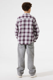 Hemd aus Baumwolle - 6134-raisin - Violett