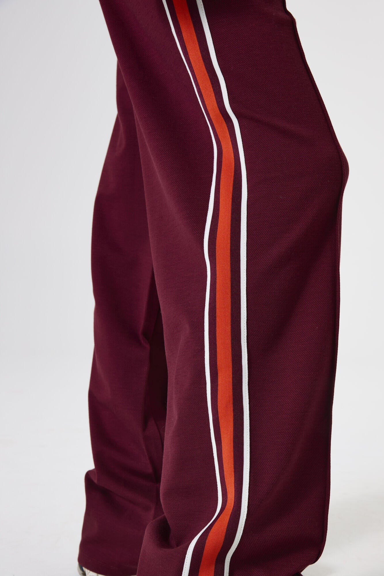Joggpants Wide Leg - 6637-dark cherry - Rot