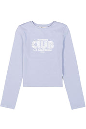 Langarmshirt aus Baumwolle - 5562-frost blue - Blau