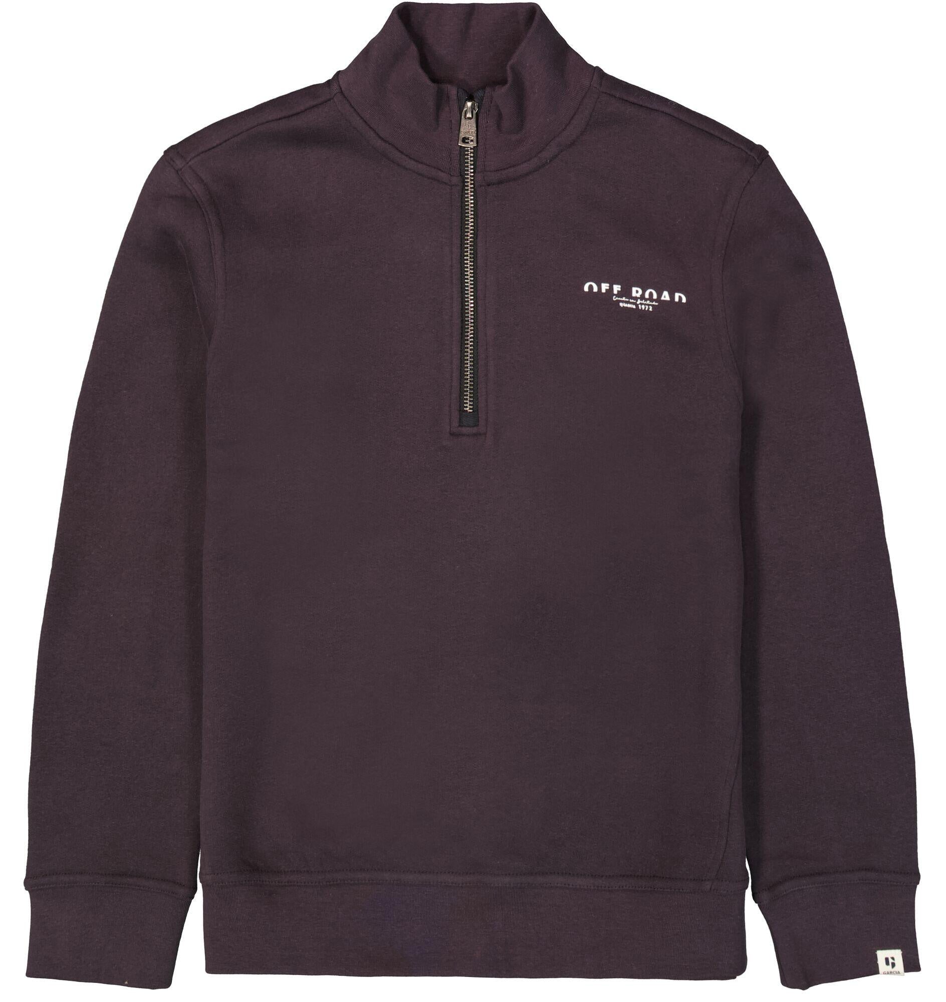 Sweatshirt aus Baumwollmix - 6134-raisin - Violett
