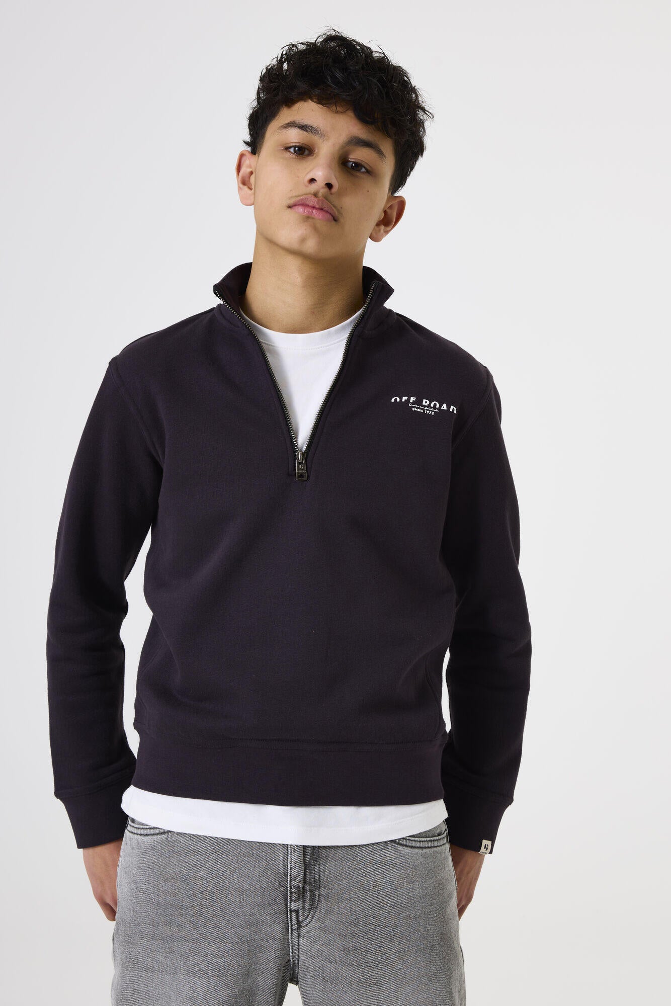 Sweatshirt aus Baumwollmix - 6134-raisin - Violett