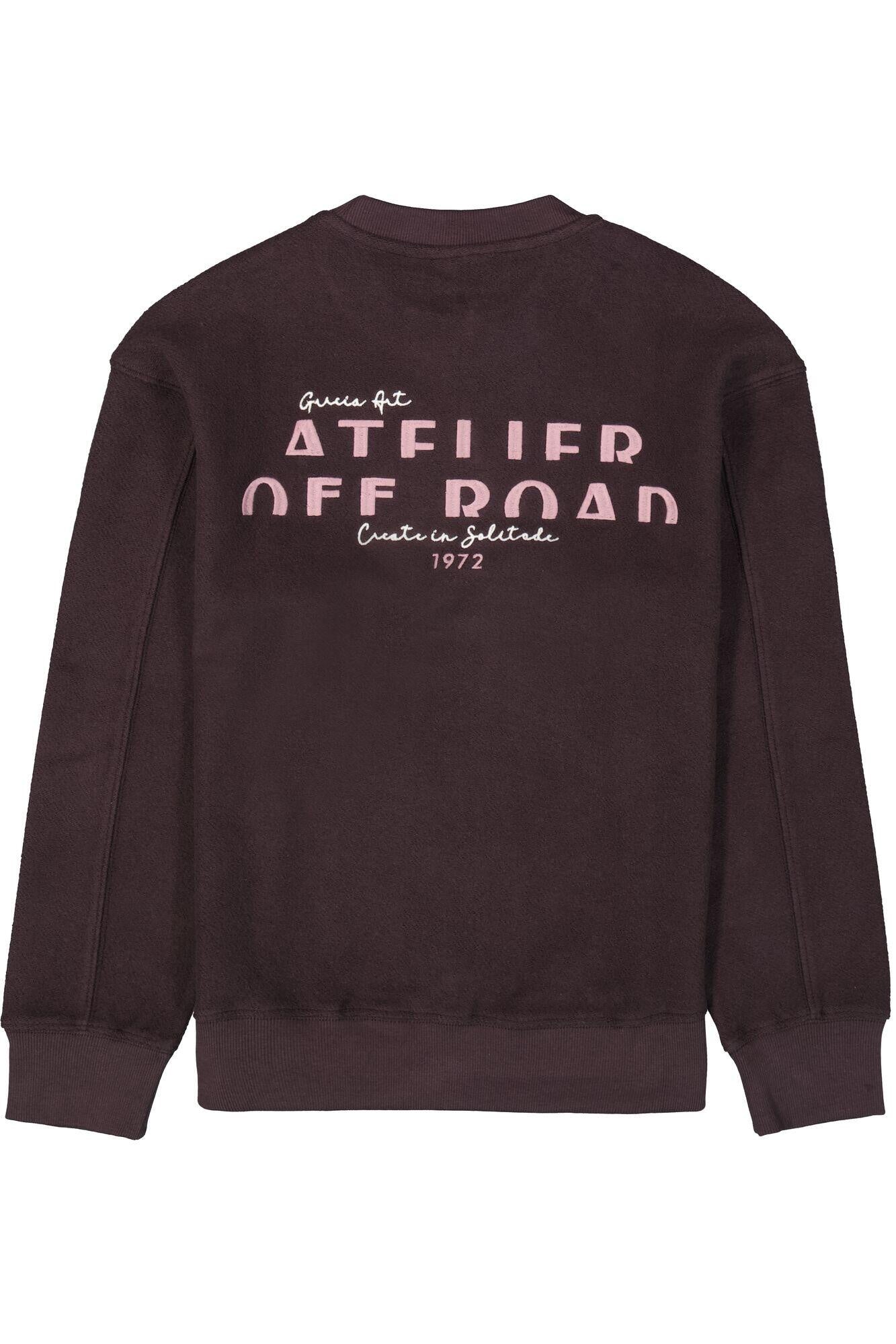 Sweatshirt aus Baumwolle - 6134-raisin - Violett