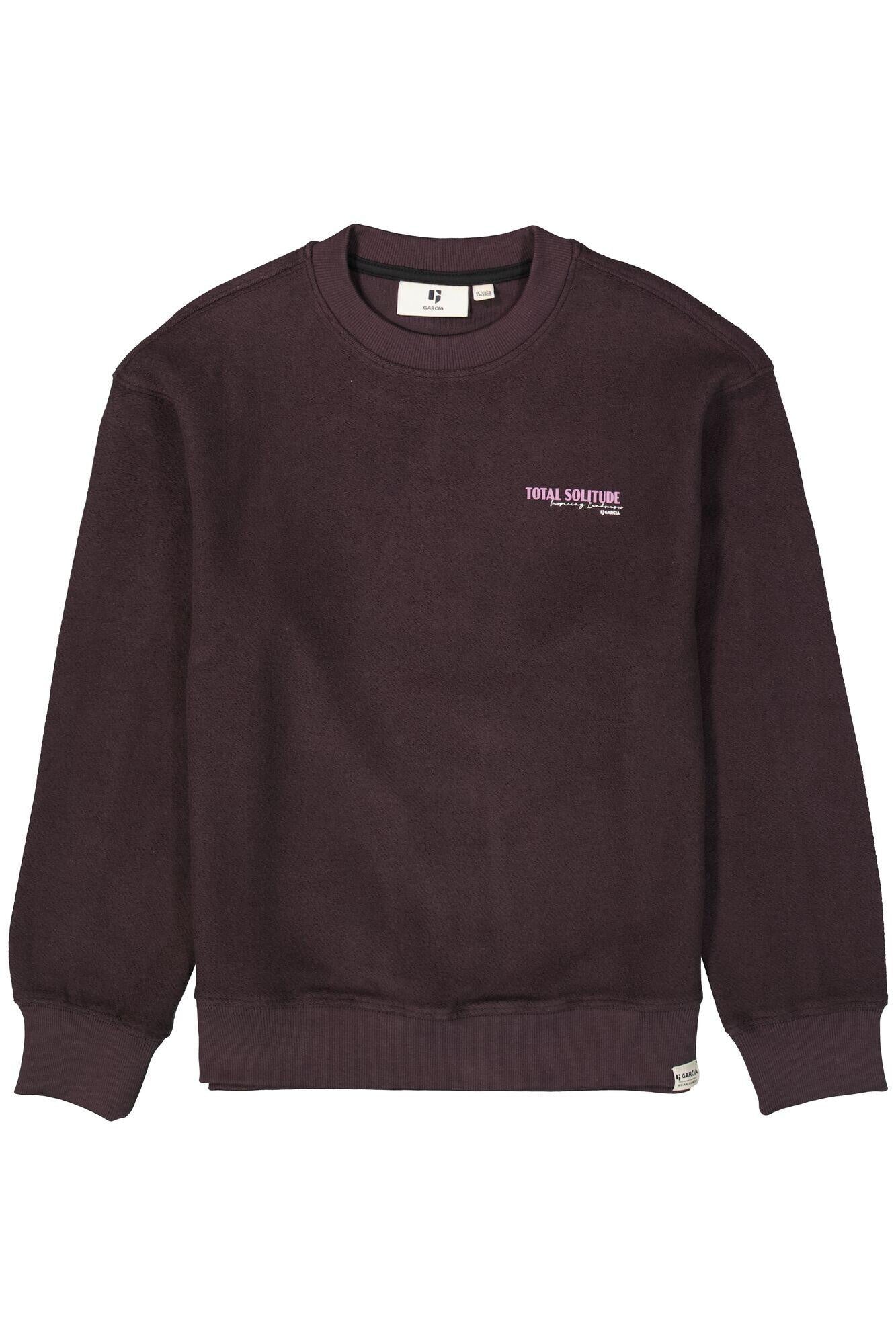 Sweatshirt aus Baumwolle - 6134-raisin - Violett