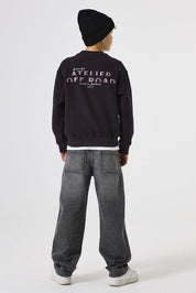 Sweatshirt aus Baumwolle - 6134-raisin - Violett