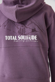 Sweathoodie aus Baumwolle - 6277-malaga - Violett