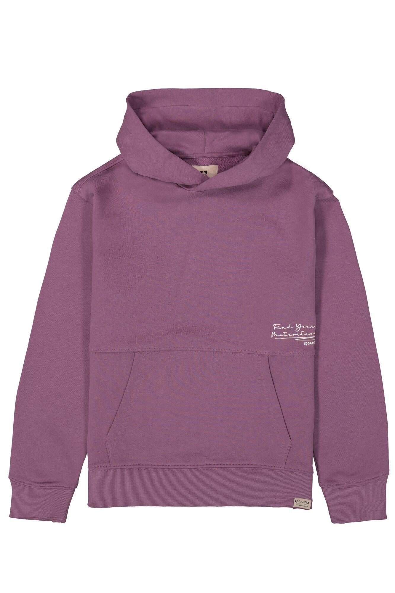 Sweathoodie aus Baumwolle - 6277-malaga - Violett