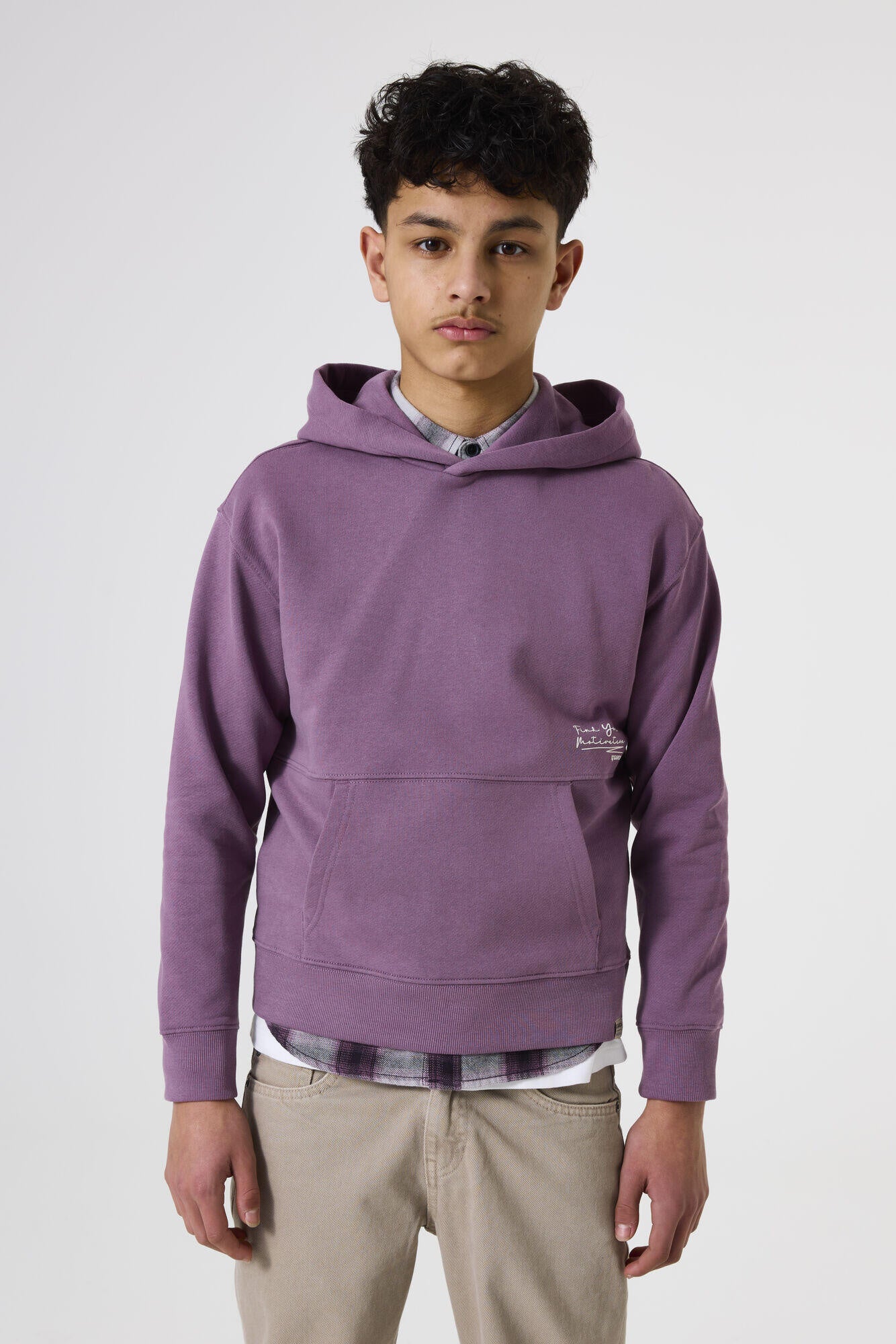 Sweathoodie aus Baumwolle - 6277-malaga - Violett